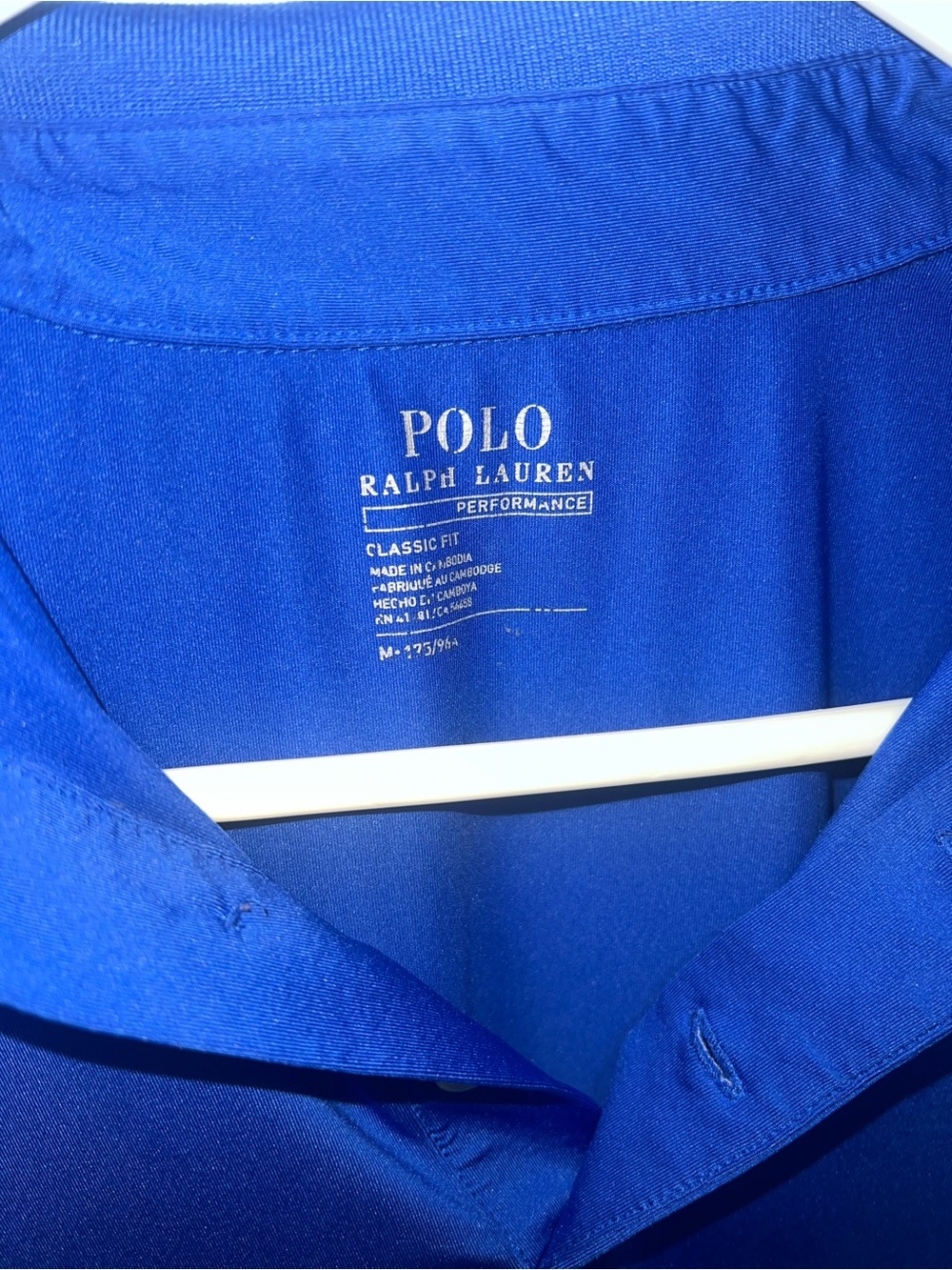 Polo by Ralph Lauren Men's Classic Fit Royal Blue Performance Polo